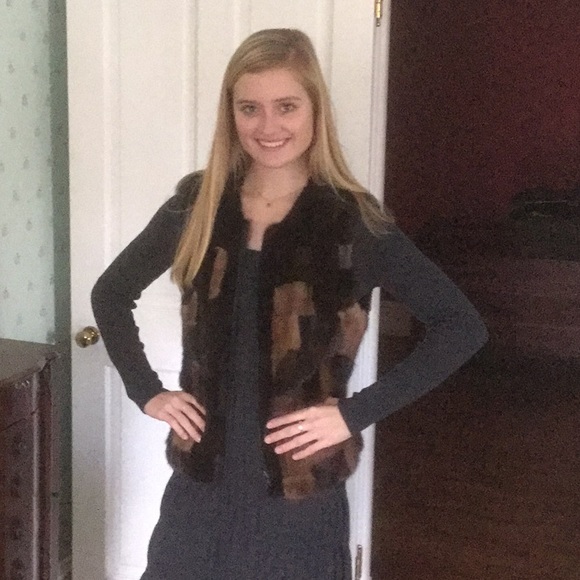 Mink patchwork vest - Picture 6 of 6